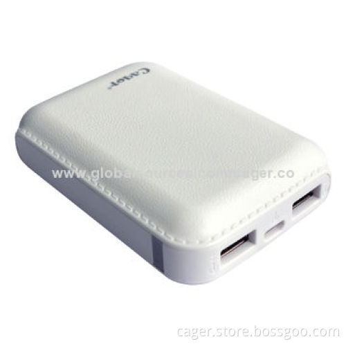 Cager Dual USB Ports Power Bank/Charger with 7,200mAh Capacity